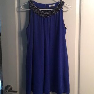 Anthropologie blue shift dress